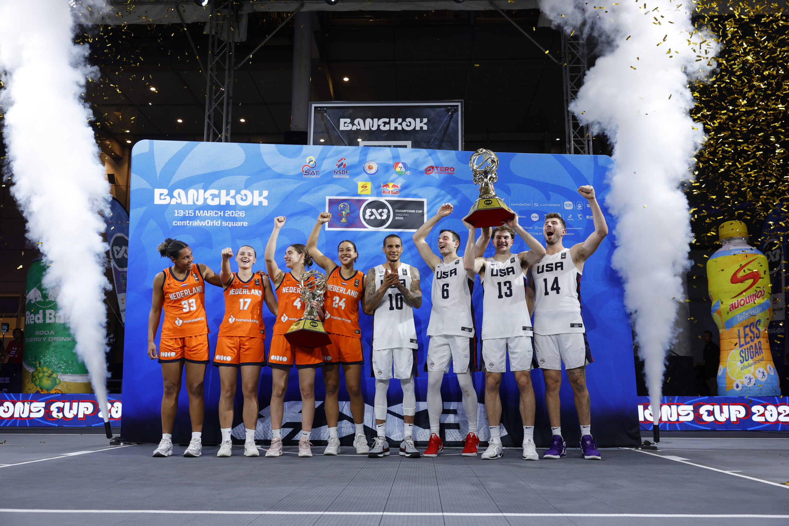 รถจักรยานยนต์ฮอนด้า ร่วมสนับสนุนในศึก FIBA 3×3 Champions Cup 2026 อย่างเป็นทางการ ส่งแรงเชียร์นักกีฬาไทย พร้อมร่วมโชว์ดังค์ข้าม New Honda UC3 สุดเอ็กซ์ตรีม จาก Dunker ระดับโลก 