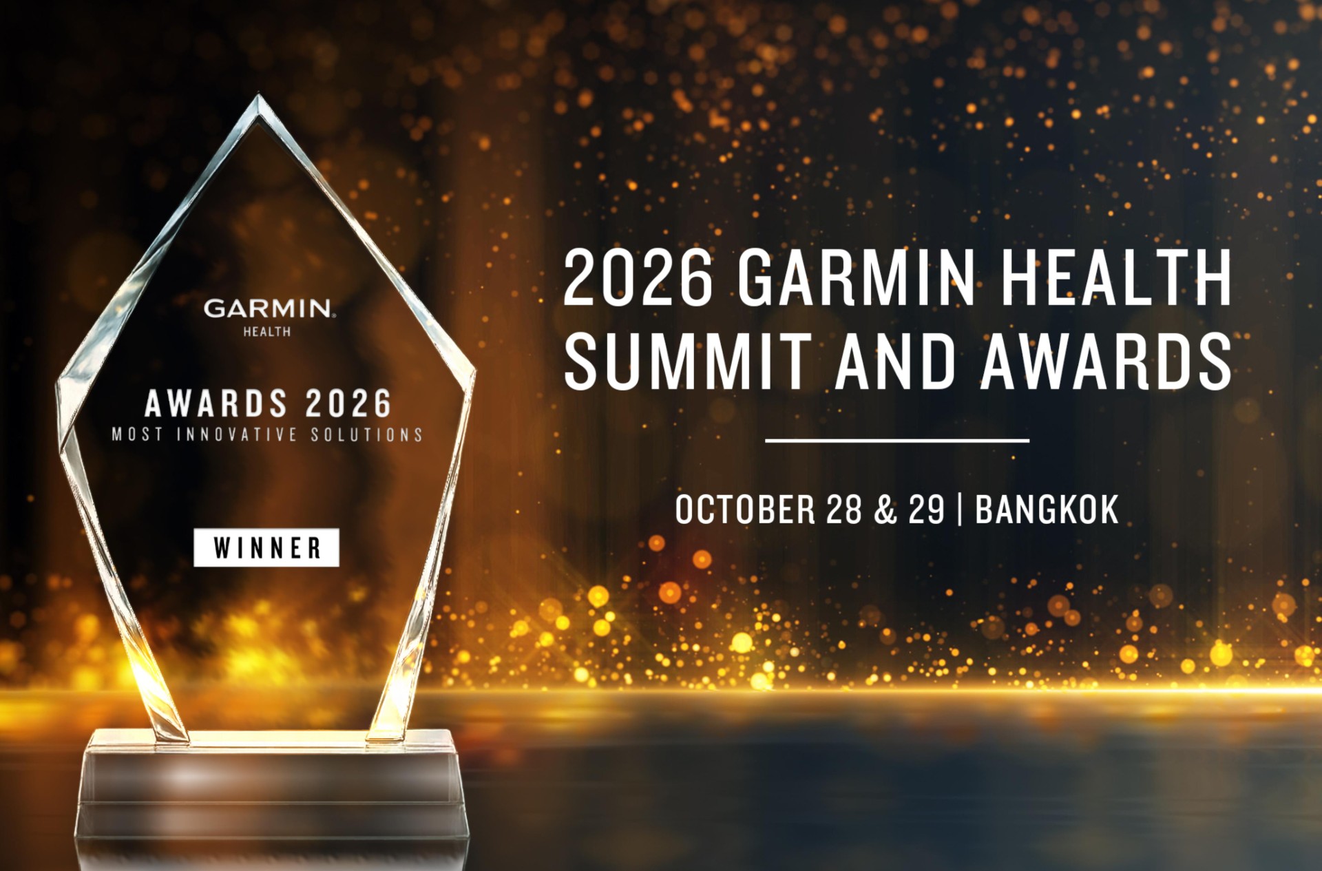 การ์มิน เปิดรับผลงานโซลูชันด้านดิจิทัลเฮลท์ชิงรางวัล Garmin Health Awards 2026 ในงานประชุมและประกาศรางวัลระดับนานาชาติ Garmin Health Summit ณ กรุงเทพฯ ประเทศไทย